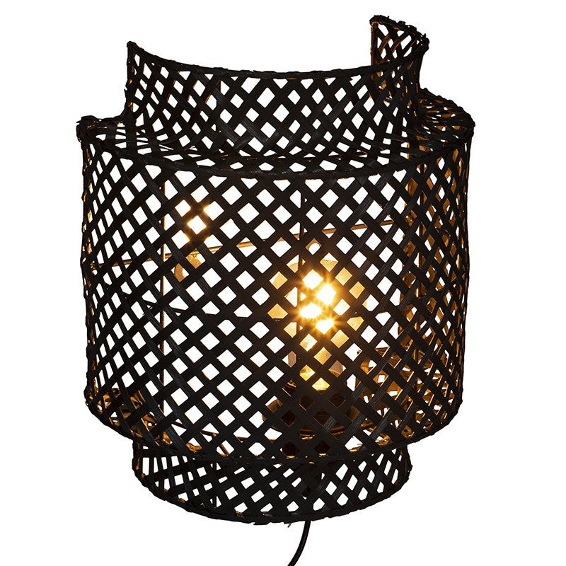  Applique Bambou Liby Noir D23 Atmosphera
