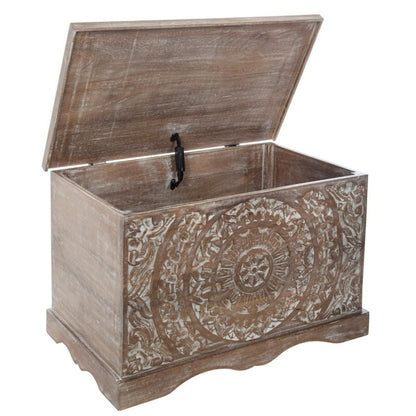  Coffre Chambre Shirel En Bois Blanchi Atmosphera