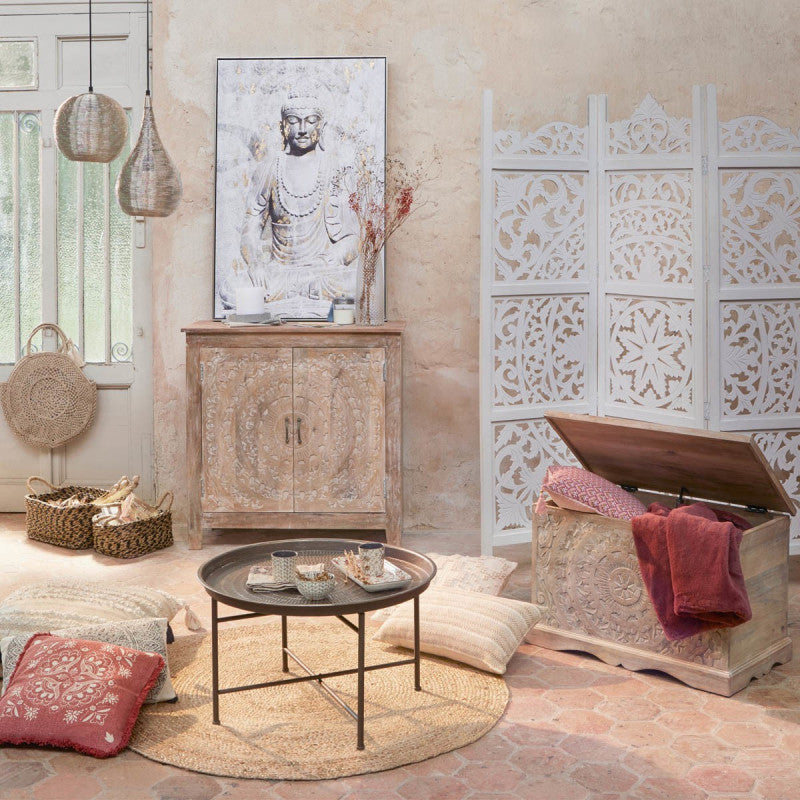  Coffre Chambre Shirel En Bois Blanchi Atmosphera