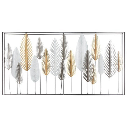  Déco Murale 135 Cm Plumes Métal Atmosphera