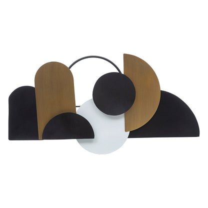  Déco Murale 70x37 Métal Juliette Noir Et Doré Atmosphera