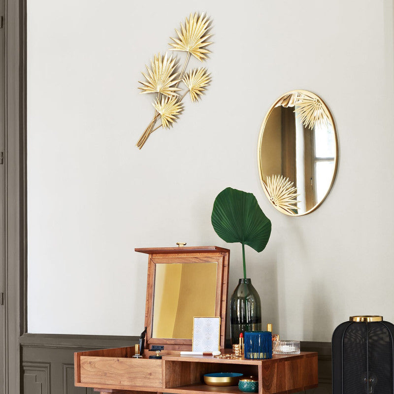  Déco Murale Métal Feuilles Feel Atmosphera