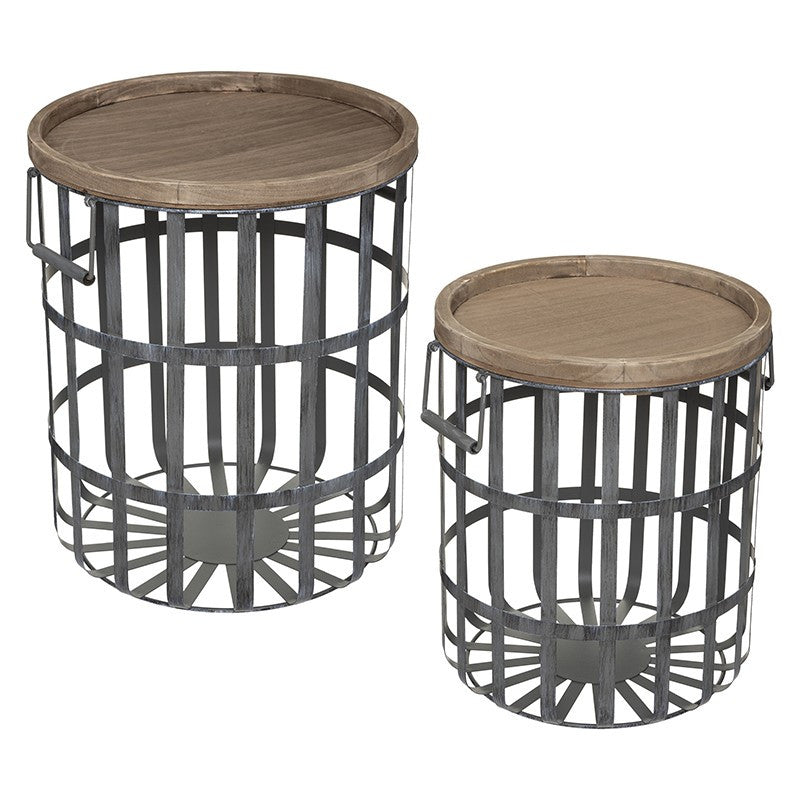  Ensemble De 2 Tables à Café Métal Facto Atmosphera