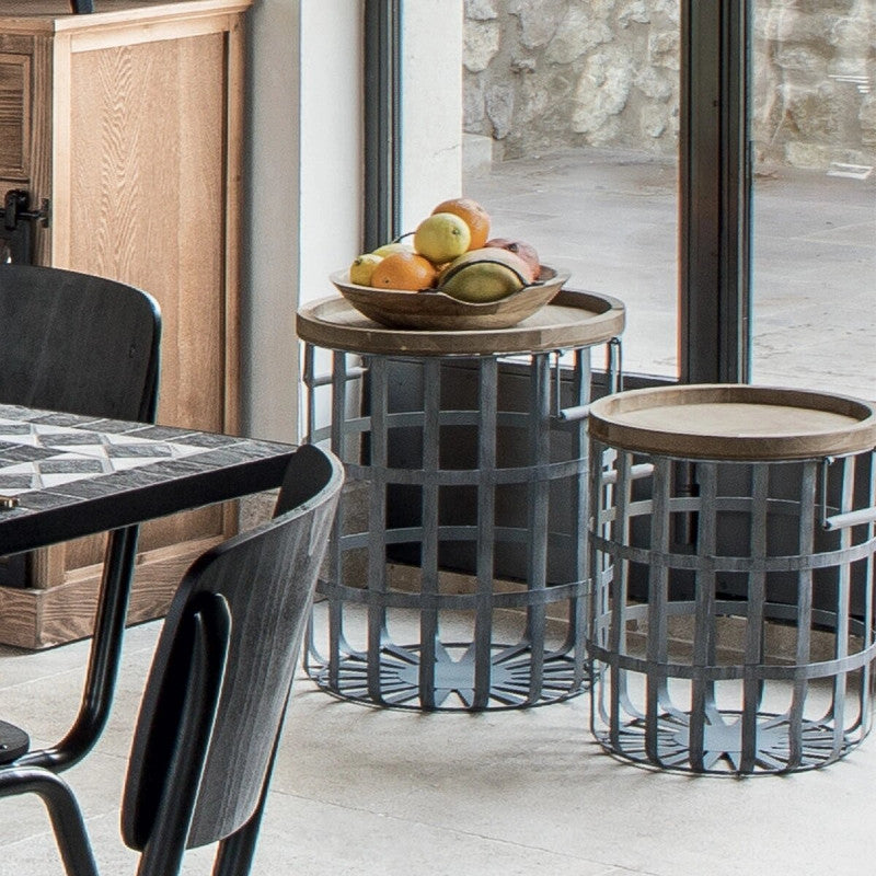  Ensemble De 2 Tables à Café Métal Facto Atmosphera