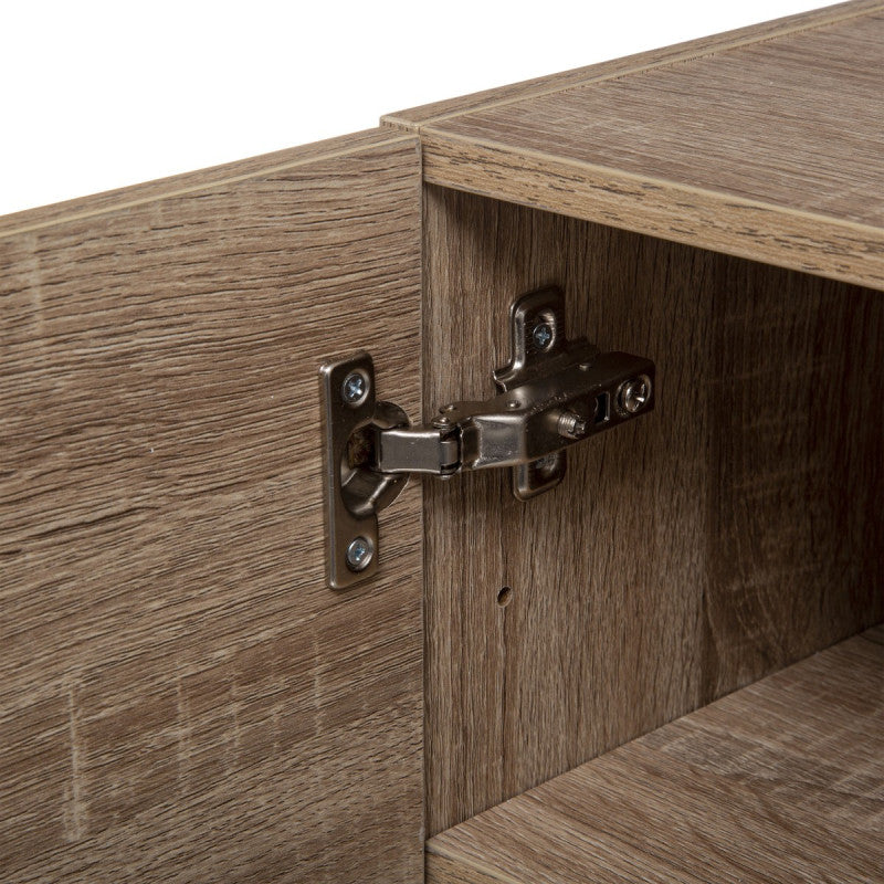  Etagère Murale 2 Niveaux + Porte Naturel Fixup 5Five