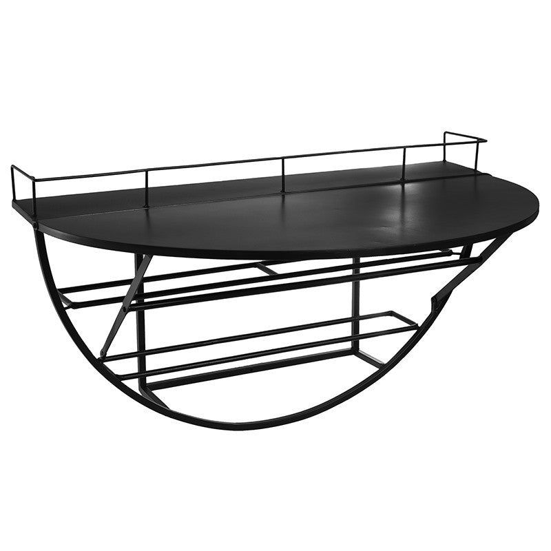  Étagère Murale Métal Bouteilles 68x41 Atmosphera