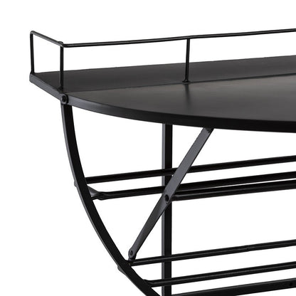  Étagère Murale Métal Bouteilles 68x41 Atmosphera