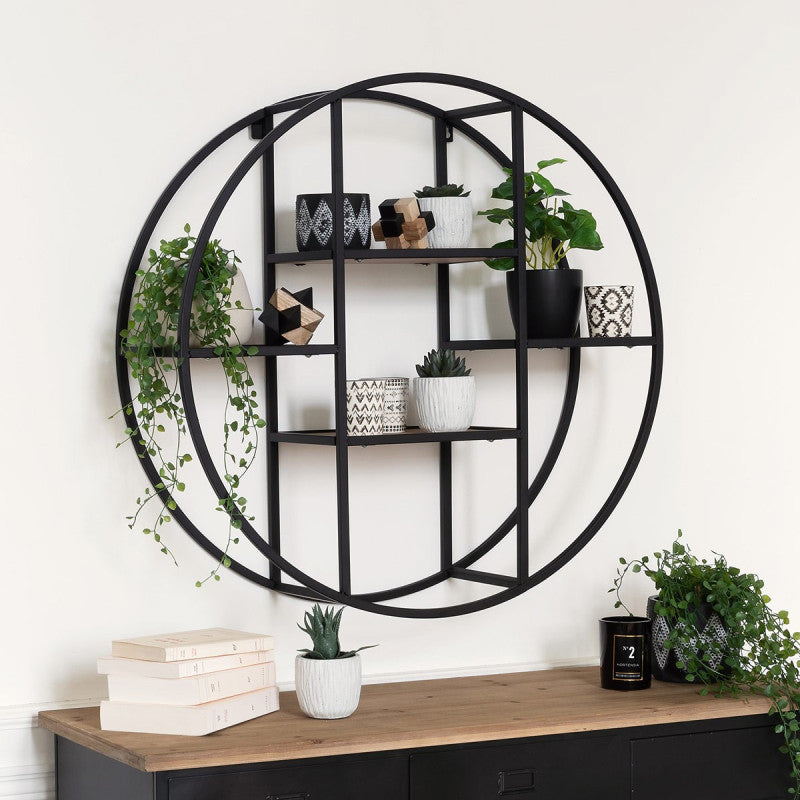  Etagère Murale Ronde Torof D78 Atmosphera