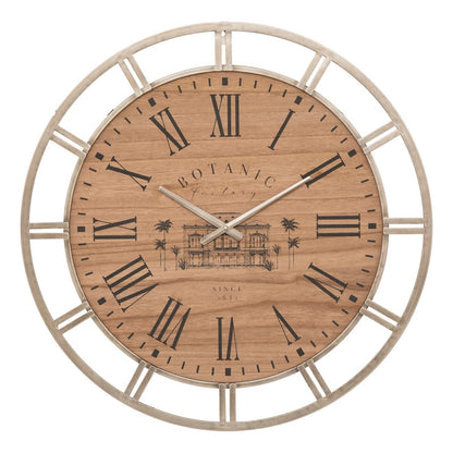  Horloge 70 Cm Métal Et Bois Bota Atmosphera