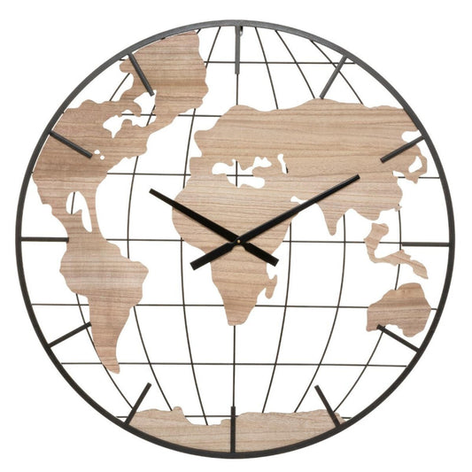  Horloge 90cm Monde Jay Atmosphera