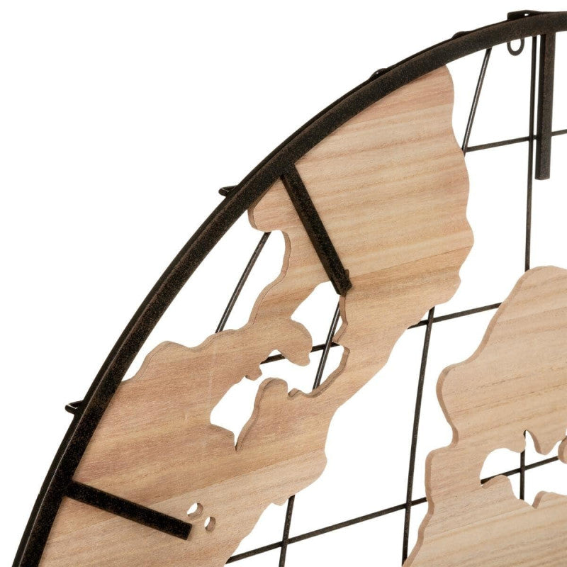  Horloge 90cm Monde Jay Atmosphera