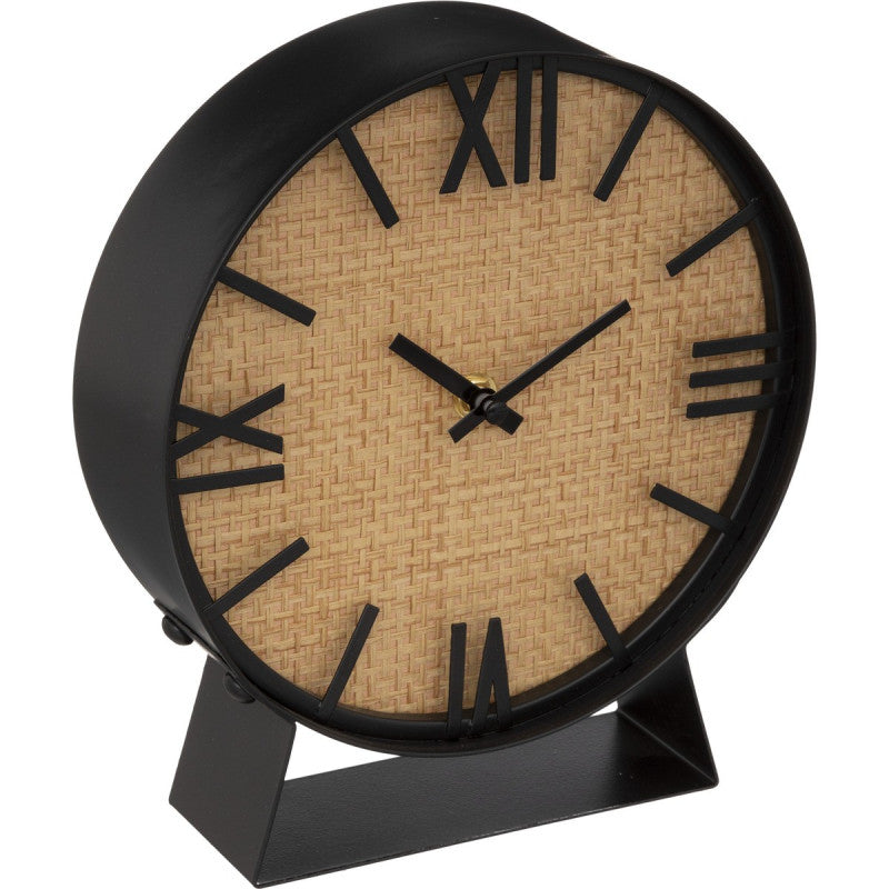  Horloge à Poser Cannage Et Métal Luc Atmosphera