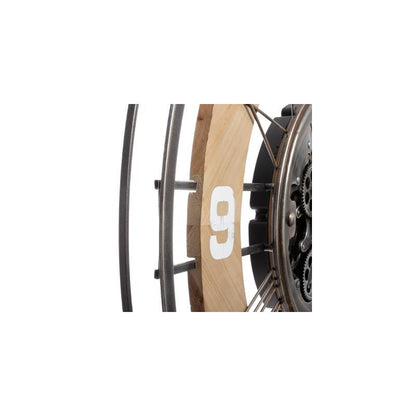  Horloge D90 Rouages Métal Et Sapin Lana Atmosphera