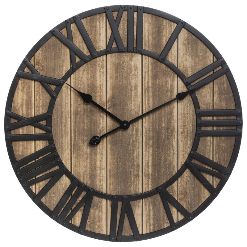  Horloge En Bois Vintage D60 Atmosphera