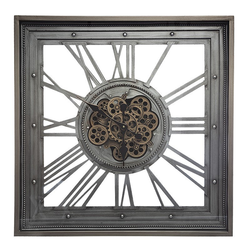  Horloge Méca Carrée 80x80 Atmosphera