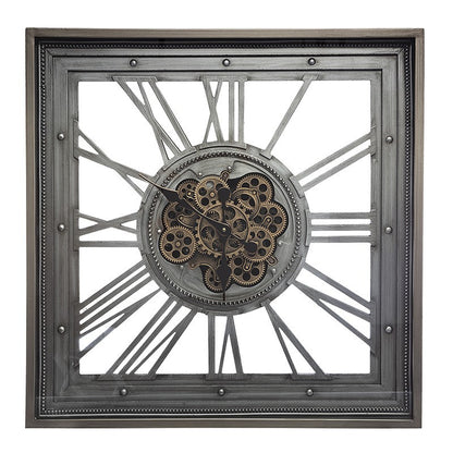  Horloge Méca Carrée 80x80 Atmosphera