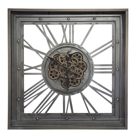  Horloge Méca Carrée 80x80 Atmosphera