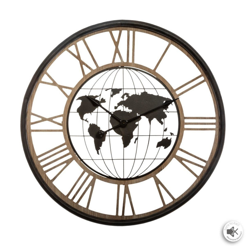  Horloge Métal D67 Monde Atmosphera