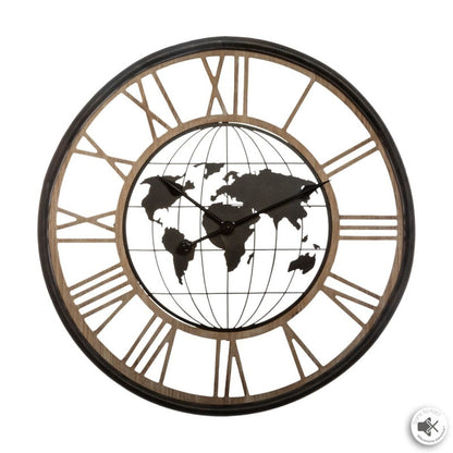  Horloge Métal D67 Monde Atmosphera