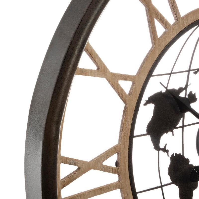  Horloge Métal D67 Monde Atmosphera