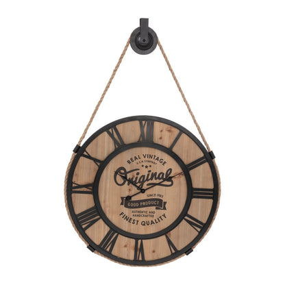  Horloge Métal Et Bois Pouli D58 Atmosphera
