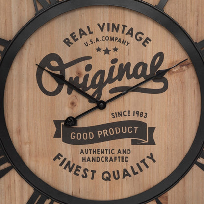  Horloge Métal Et Bois Pouli D58 Atmosphera