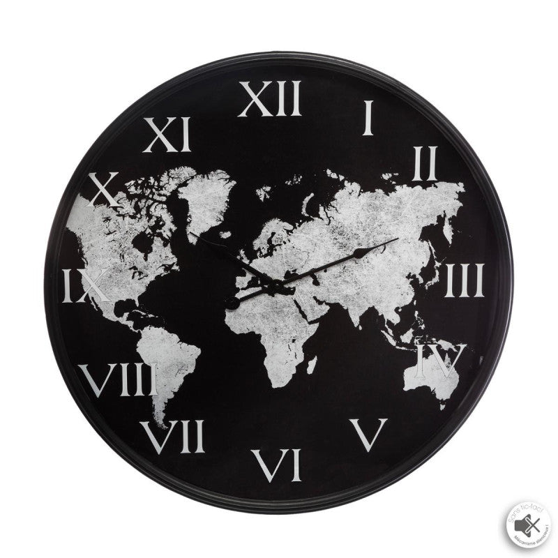  Horloge Monde Métal D57 Atmosphera