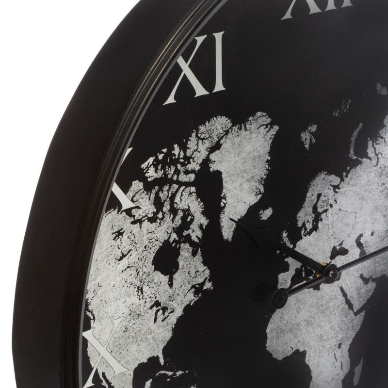  Horloge Monde Métal D57 Atmosphera