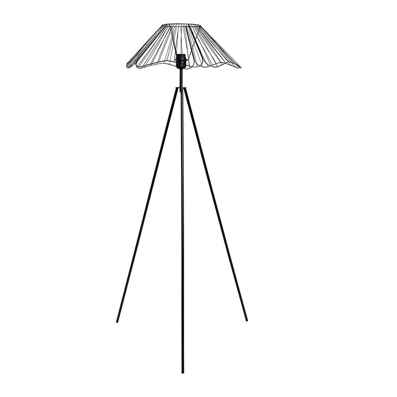  Lampadaire Filaire Métal Hibiscus Noir Ostaria