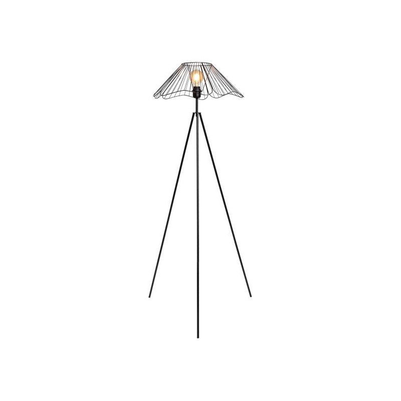  Lampadaire Filaire Métal Hibiscus Noir Ostaria