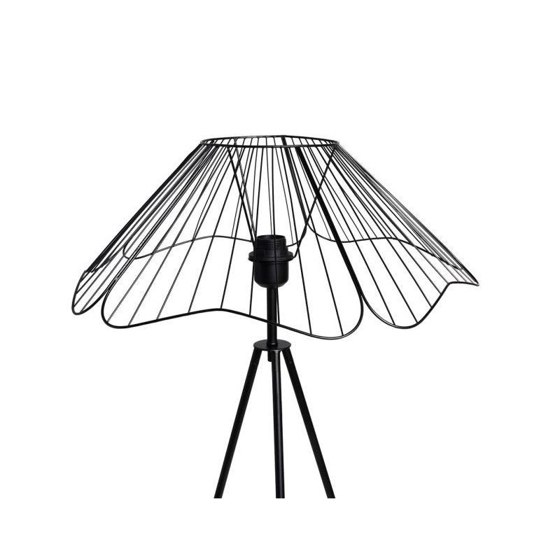  Lampadaire Filaire Métal Hibiscus Noir Ostaria