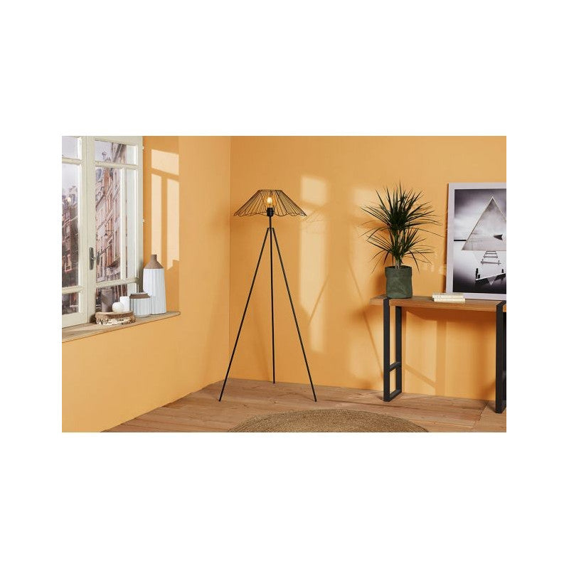  Lampadaire Filaire Métal Hibiscus Noir Ostaria