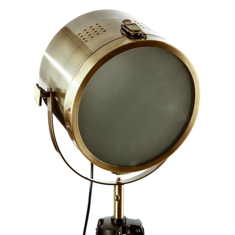  Lampadaire Métal Et Bois Ebor Bronze Atmosphera