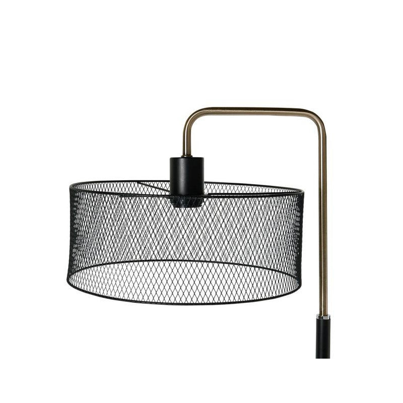  Lampadaire Métal Noir Et Doré Grillage Ostaria