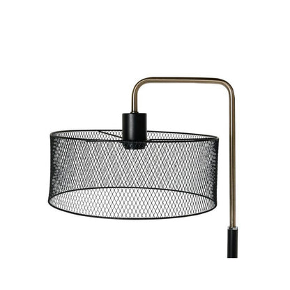  Lampadaire Métal Noir Et Doré Grillage Ostaria