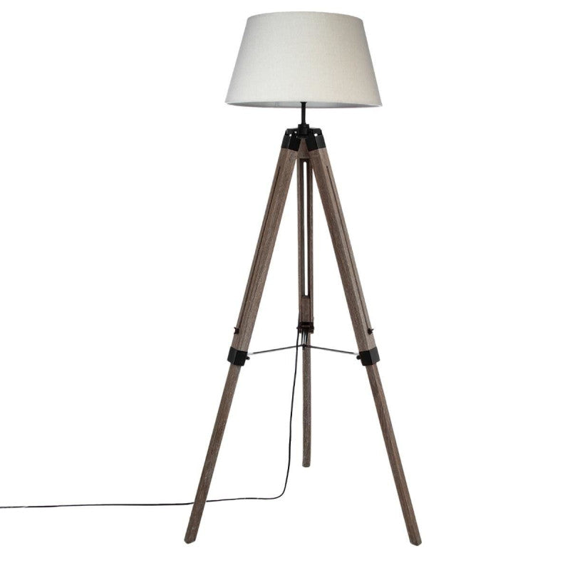  Lampadaire Trépied Runo écru Atmosphera H 145 Cm