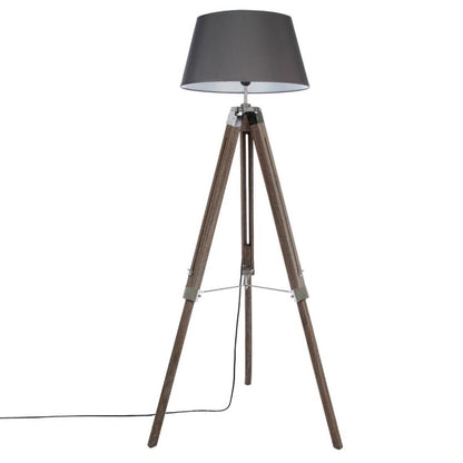  Lampadaire Trépied Runo Gris Atmosphera H 145 Cm