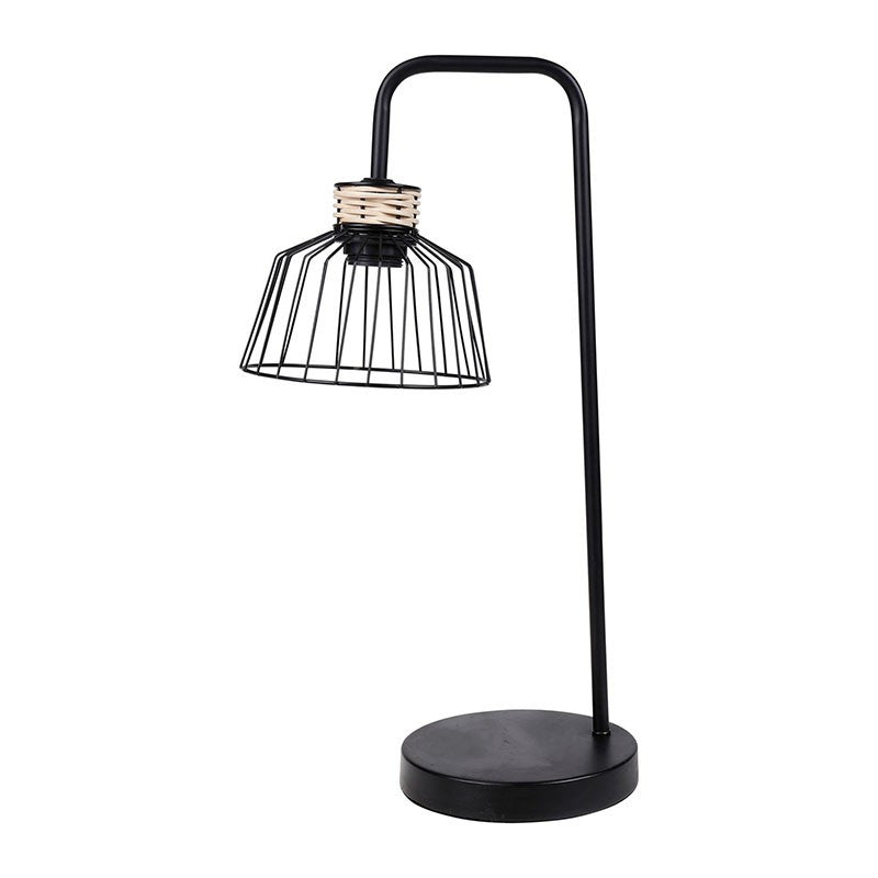  Lampe à Poser Filaire Métal Et Rotin Lady Ostaria