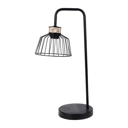  Lampe à Poser Filaire Métal Et Rotin Lady Ostaria