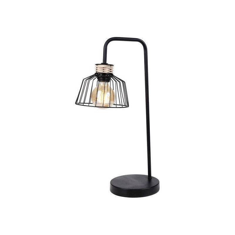  Lampe à Poser Filaire Métal Et Rotin Lady Ostaria