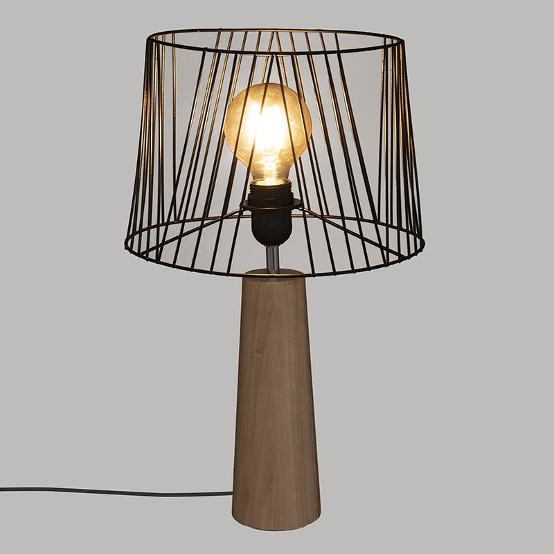  Lampe En Bois Et Métal H46 Joe Atmosphera