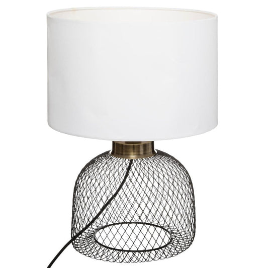  Lampe Grille Emie Noir Et Blanc Atmosphera