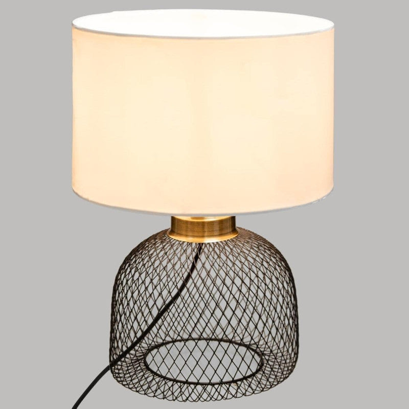  Lampe Grille Emie Noir Et Blanc Atmosphera