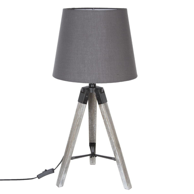  Lampe Trépied Runo Gris Atmosphera H 58 Cm