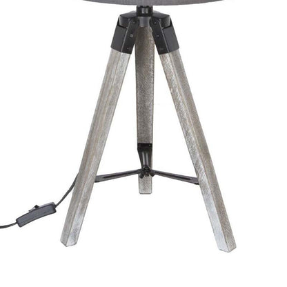  Lampe Trépied Runo Gris Atmosphera H 58 Cm