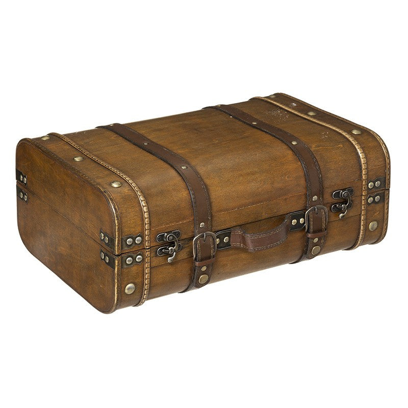  Lot De 2 Malles En Bois Atmosphera