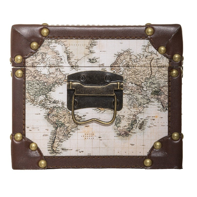  Malles Mappemonde - Lot De 4 - Atmosphera