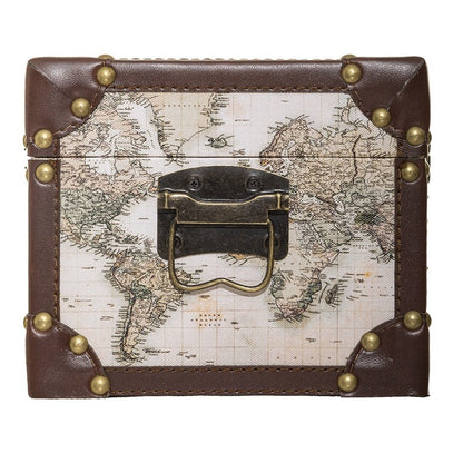  Malles Mappemonde - Lot De 4 - Atmosphera