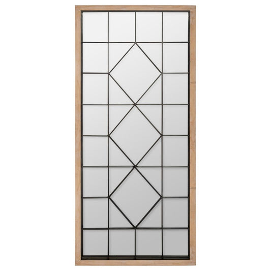  Miroir Bois Et Métal 71x165 Atmosphera