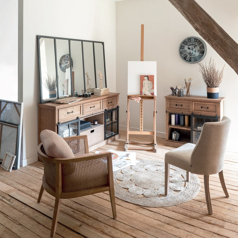  Miroir Métal Atelier Lola 160 X 100 Cm Atmosphera